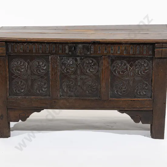 Late C17th Small Proportion Oak Coffer