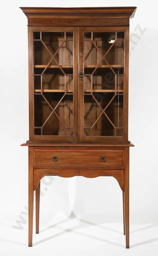 Edw Mahogany Bookcase On Stand Image 1++