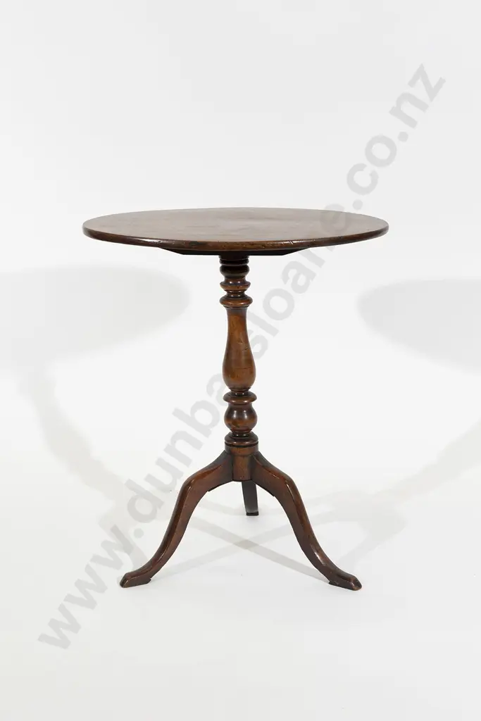 Geo III Mahogany Tilt Top Wine Table Image 1++