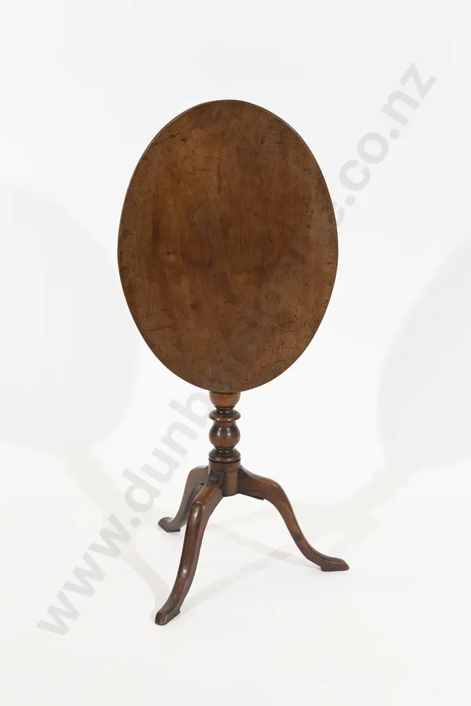 Geo III Mahogany Tilt Top Wine Table Image 1++