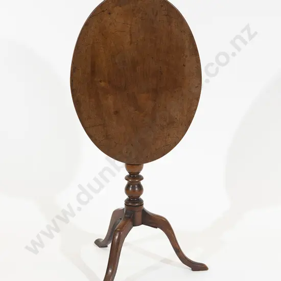 Geo III Mahogany Tilt Top Wine Table