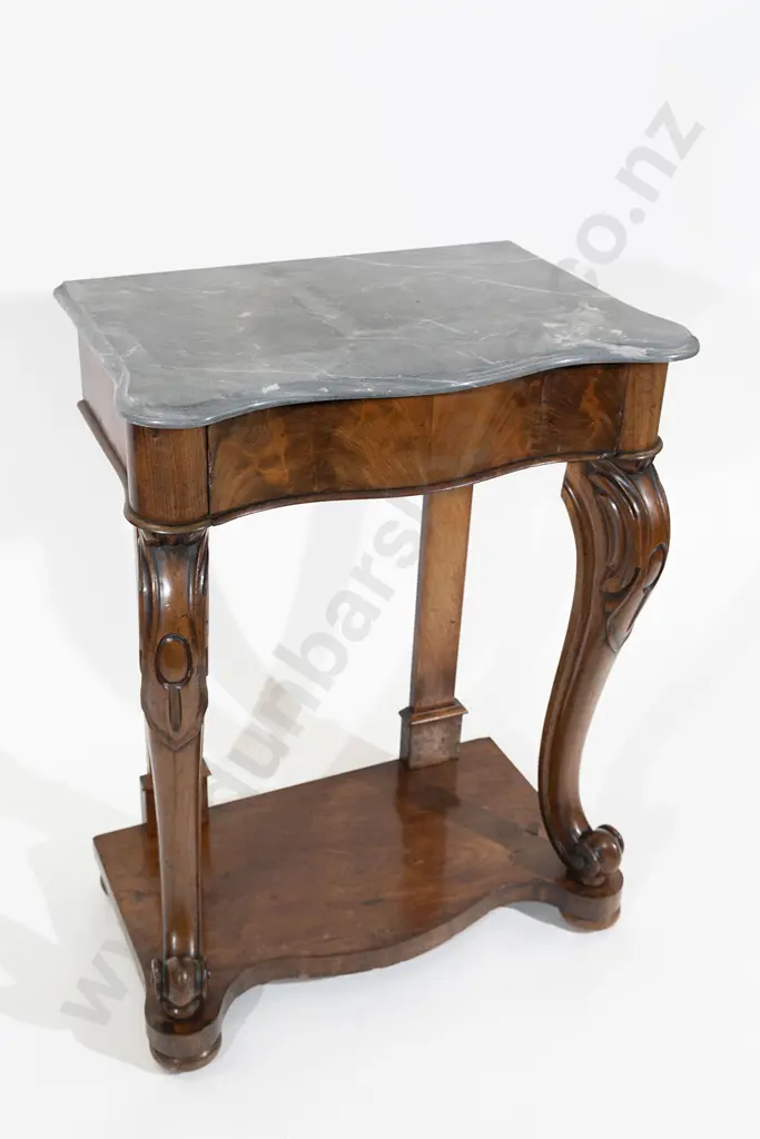 Early Victorian Flame Mahogany Console Table Image 1++