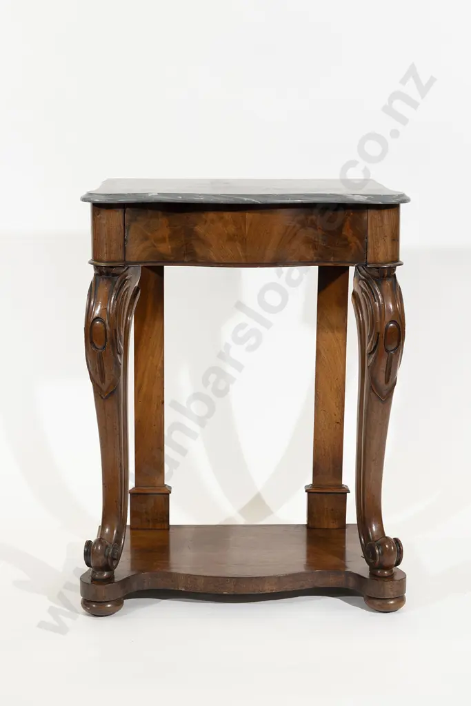 Early Victorian Flame Mahogany Console Table Image 1++