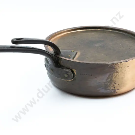 Antique Copper Cooking Pan & Cover