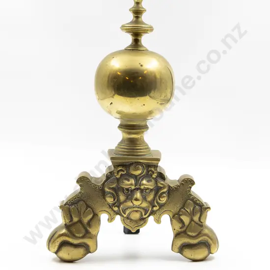Late C19th Single Brass And Iron