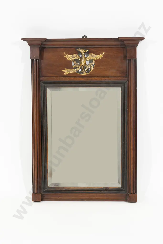 Geo III Mahogany Federal Wall Mirror Image 1++