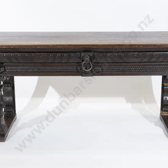 Late C19th European Oak Side Table