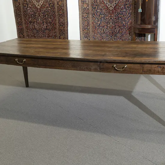 C19th French Provincial Oak Farmhouse Dining Table