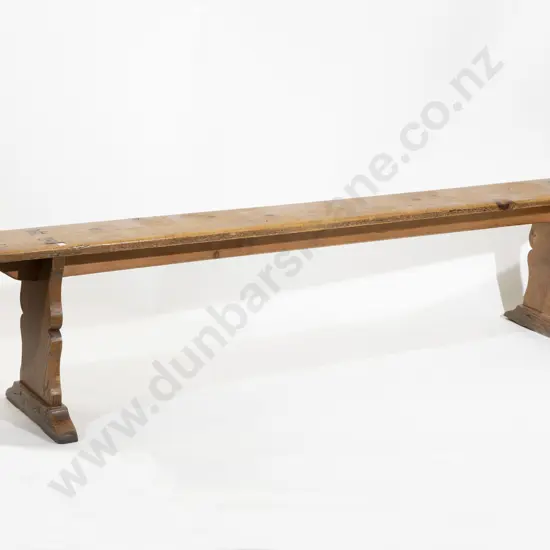 C19th Elm & Ash Tavern Bench