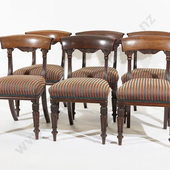 A Fine Quality Set of Six WMIV Mahogany Dining Chairs