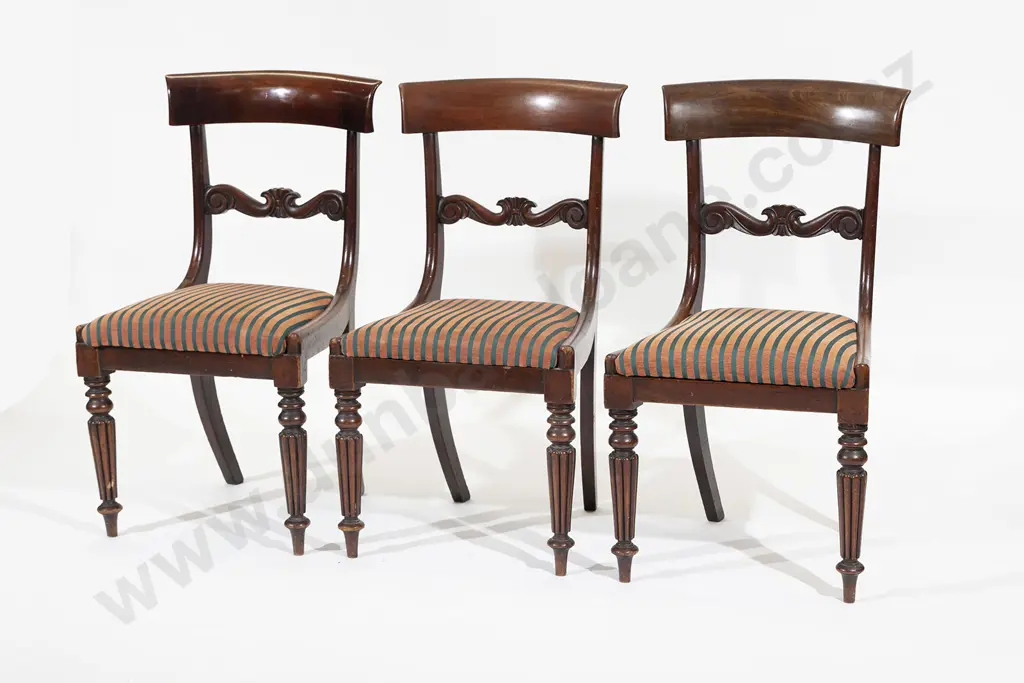 Set Of Three WMIV Mahogany Dining Chairs Image 1++