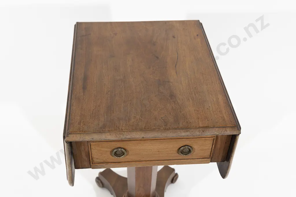 WMIV Faded Mahogany Work Table Image 1++