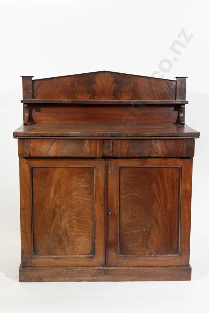 WMIV Plain Mahogany Small Proportion Chiffonier Image 1++