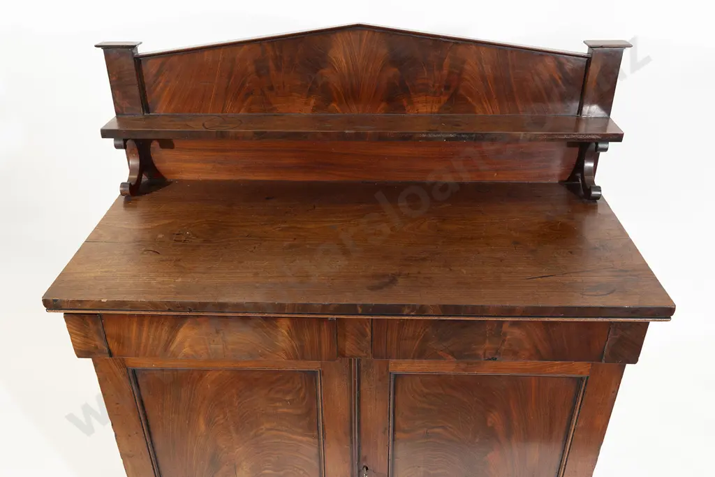 WMIV Plain Mahogany Small Proportion Chiffonier Image 1++