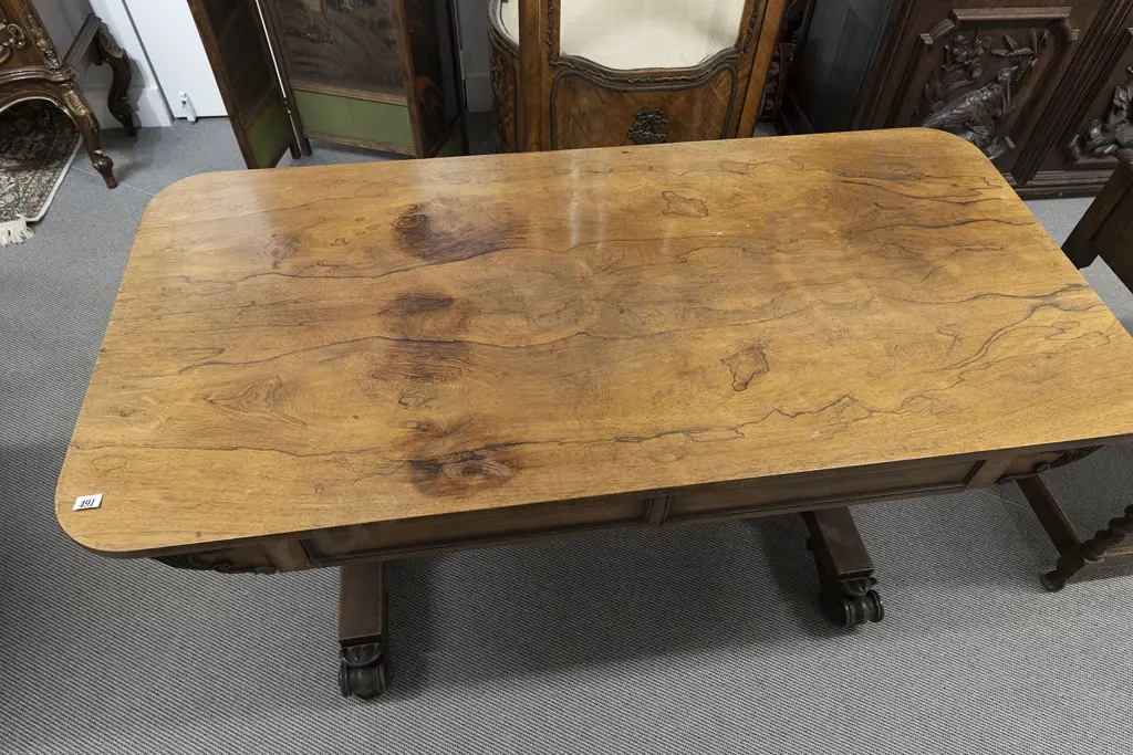 WMIV Faded Rosewood Side Table Image 1++