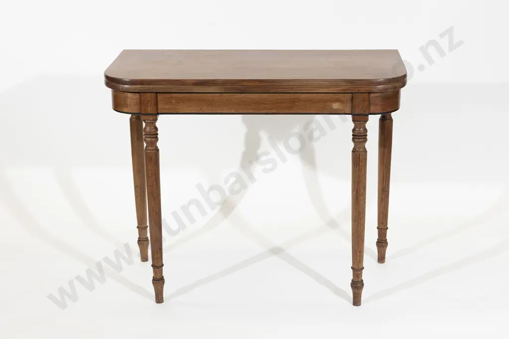 Regency Mahogany Foldover Card Table Image 1++