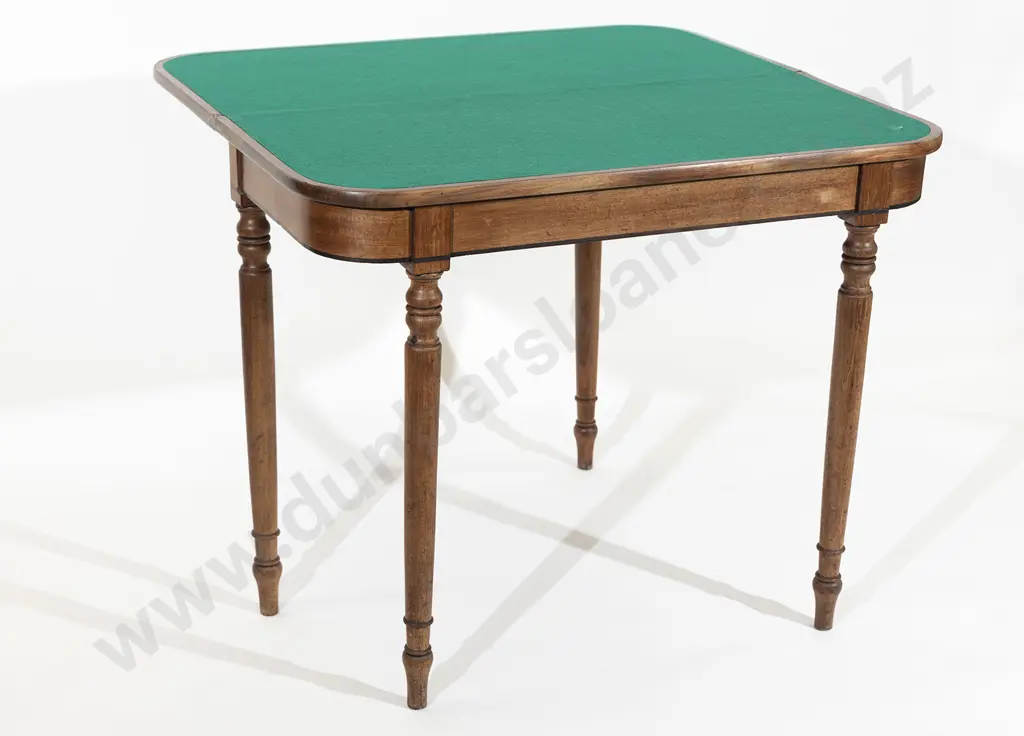 Regency Mahogany Foldover Card Table Image 1++