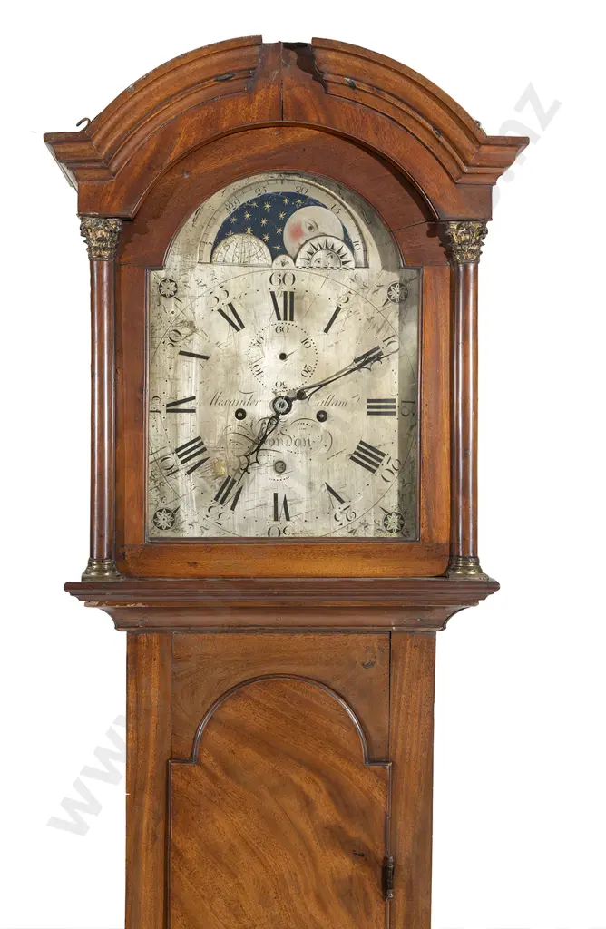 Geo III Mahogany Longcase Clock Image 1++