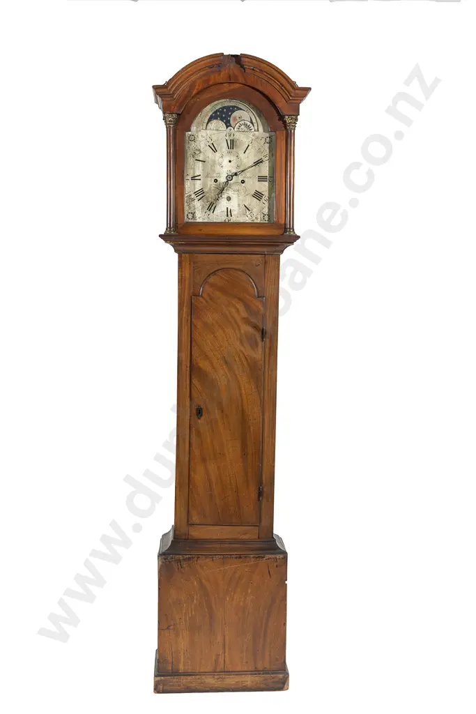 Geo III Mahogany Longcase Clock Image 1++