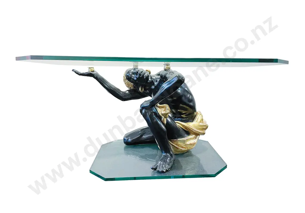 Decorative C20th Venetian Blackamoor Side Table Image 1++