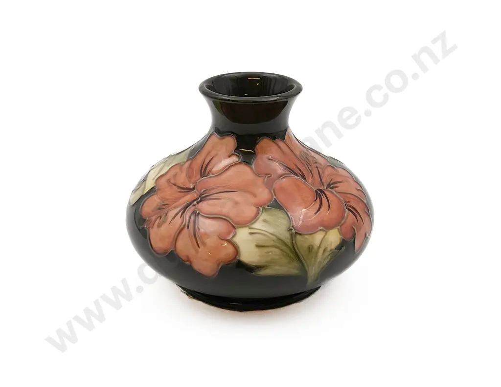 Moorcroft Floral Decorated Globular Squat Vase Image 1++