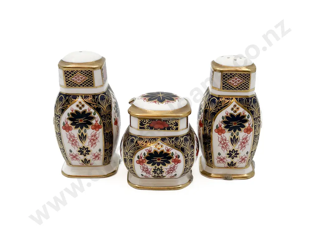 RCD Imari Pattern Three Piece Cruet Set Image 1++