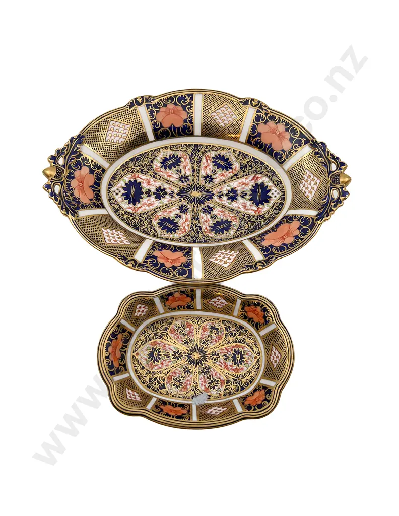 RCD Imari Pattern Shallow Tray Together with Smaller Image 1++