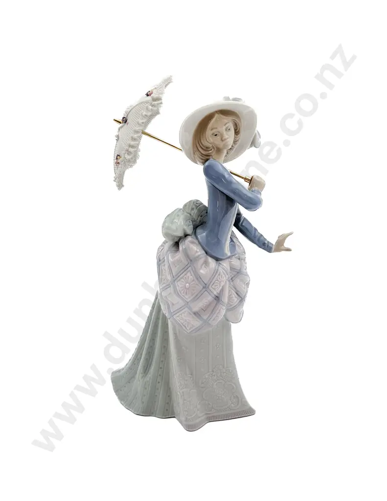 Lladro Figure of Lady with Parasol Image 1++