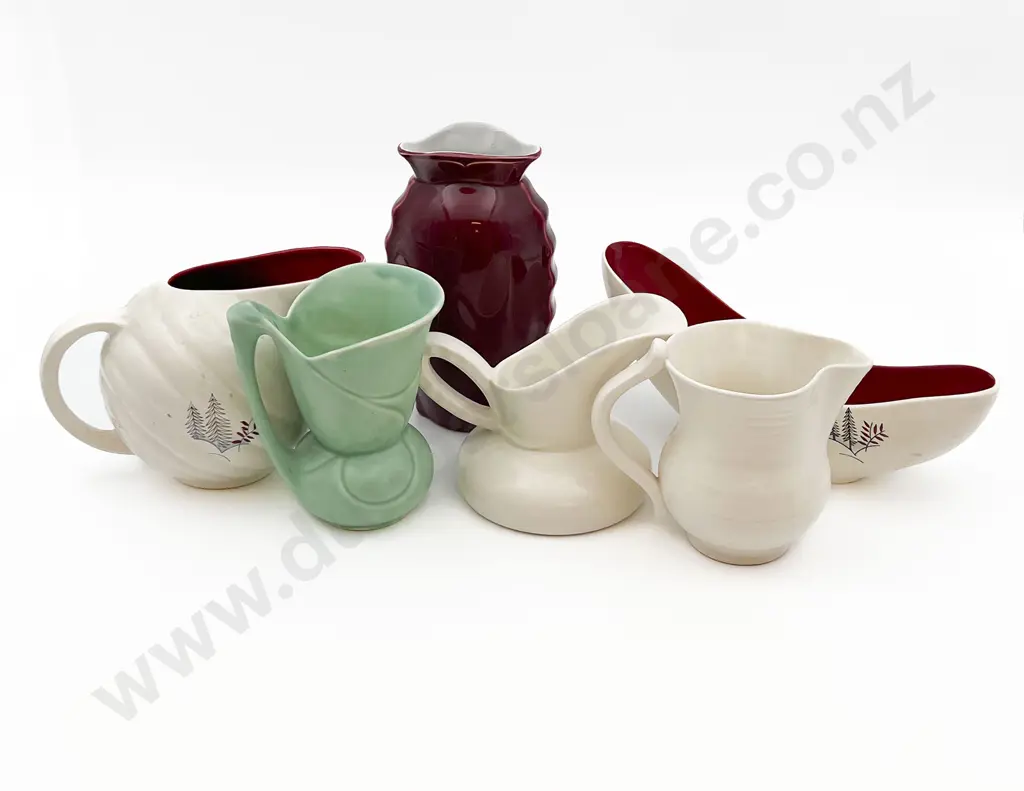 Six Pieces of Assorted Crown Devon Including Jugs and Vases Etc Image 1++