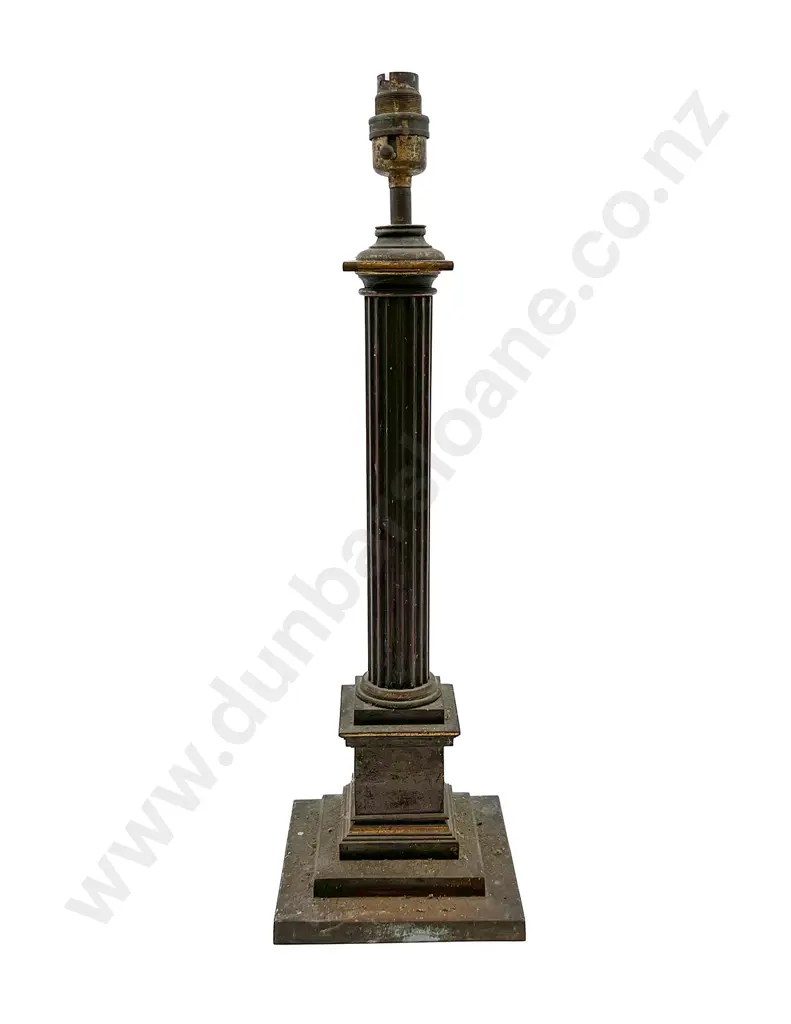 Vintage Column Form Lamp Image 1++