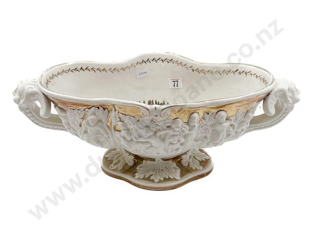 Large Italian Relief Molded Vase Image 1++