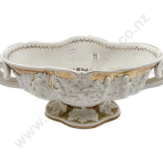 Large Italian Relief Molded Vase