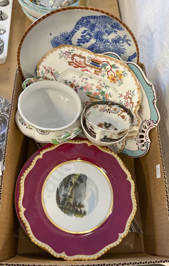 Small Box of Assorted Fancy China Image 1++