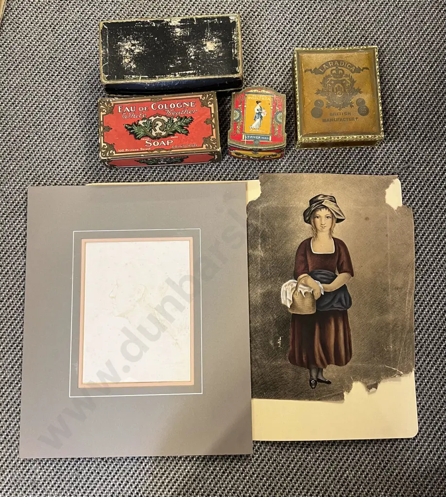 Four Vintage Boxes Together with Two Loose Works Image 1++