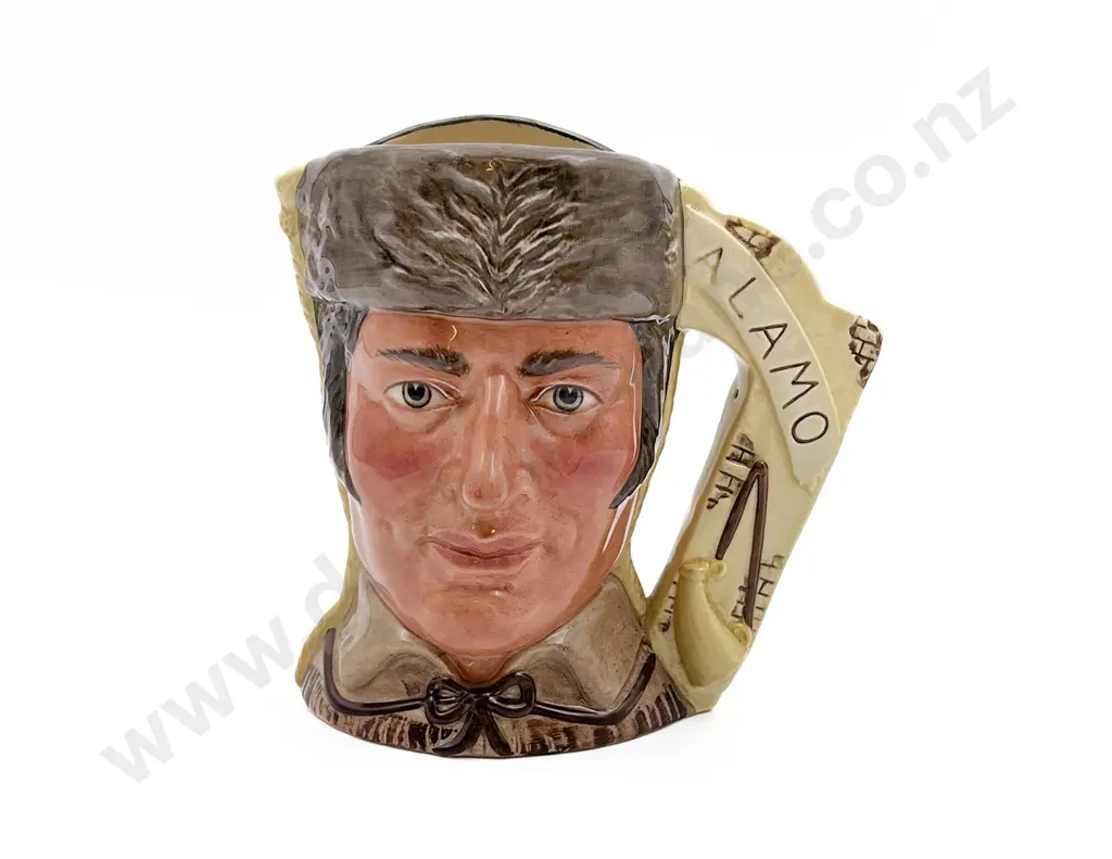 Large RD Character Jug "Davy Crockett / Antonio Lopez De Santa Anna" Image 1++