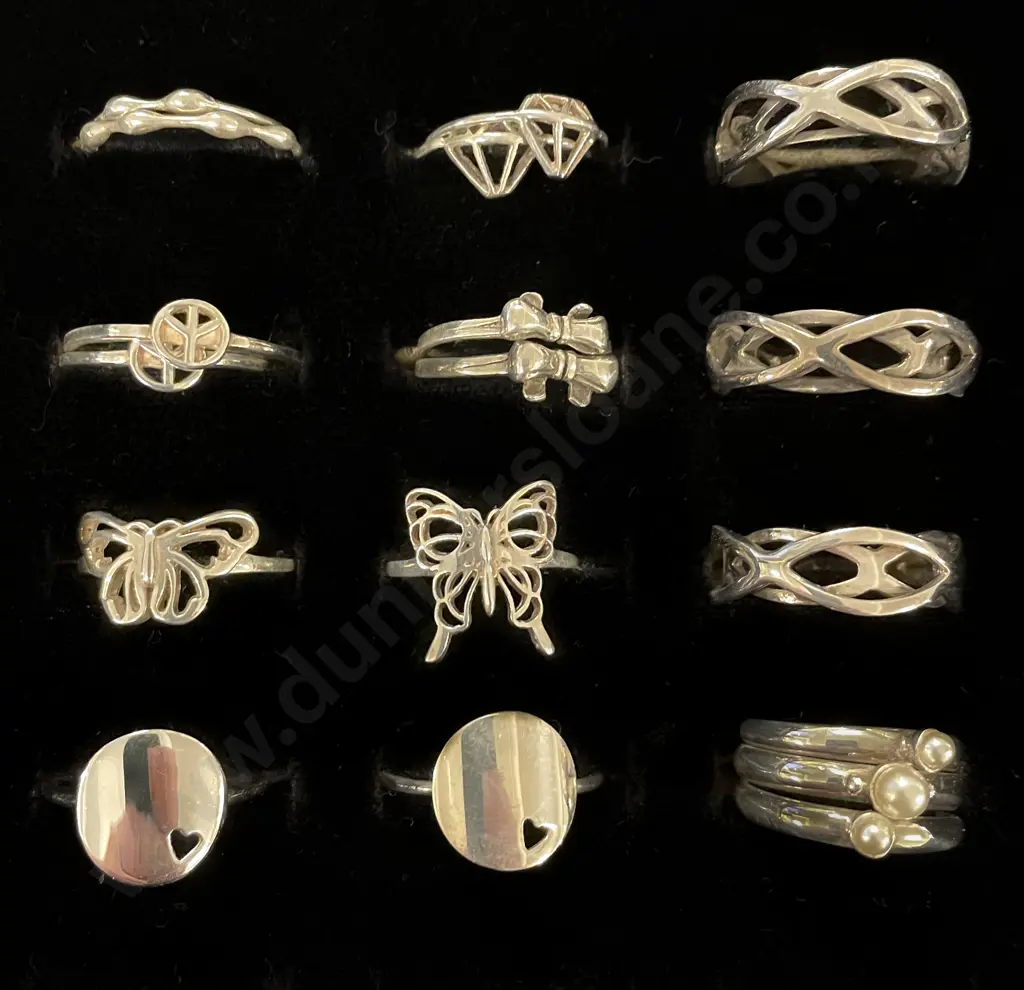 16 S/S Finger Rings Image 1++