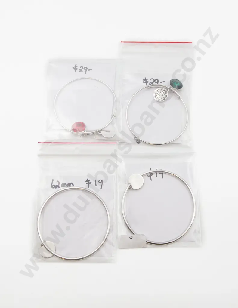 Four .925 S/S Bangles Image 1++