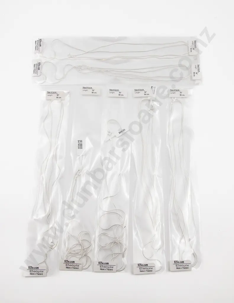 Seven Thai .925 Silver Neck Chains Image 1++