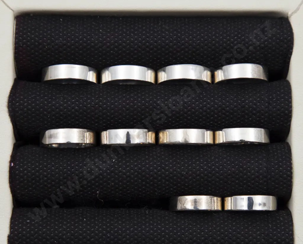 Ten S/S Band Rings Image 1++