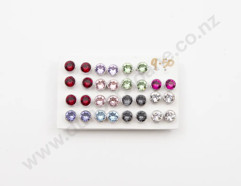 15pair S/S and Crystal Stud Earrings Image 1++