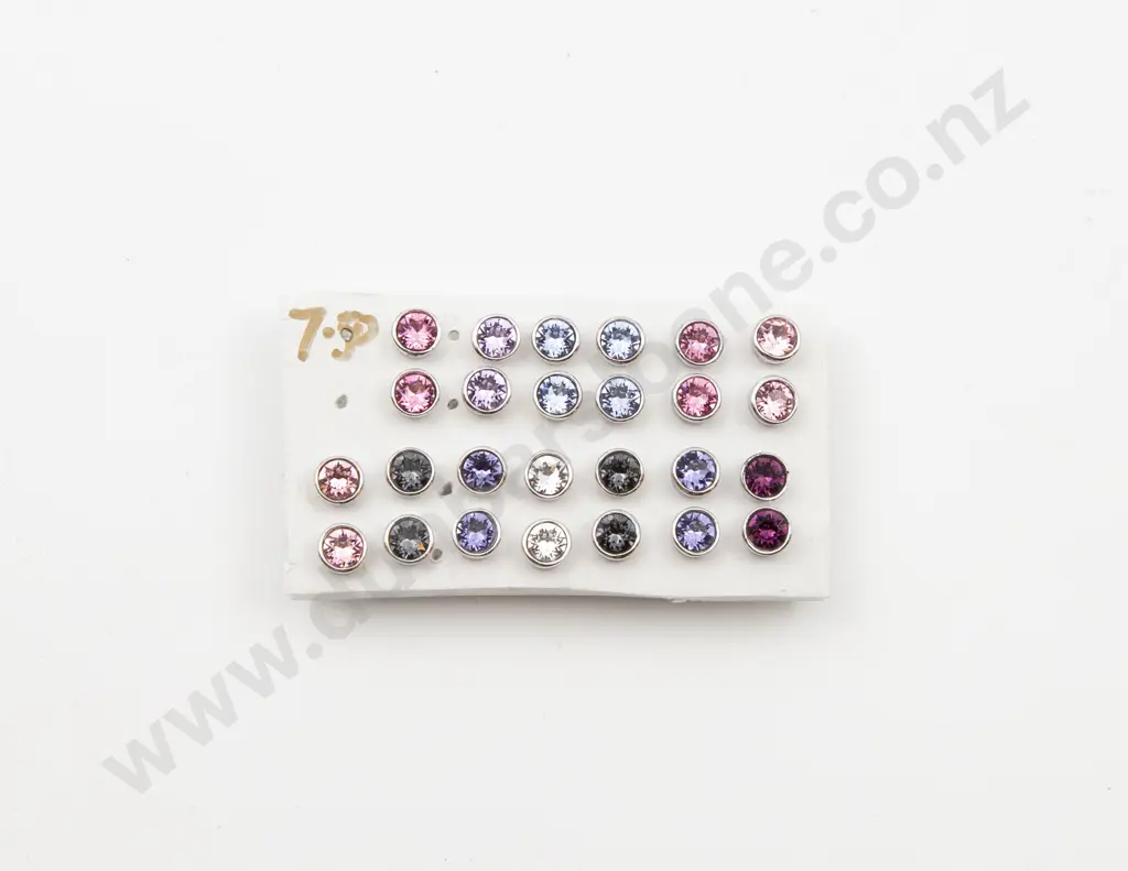 13pair S/S and Crystal Stud Earrings Image 1++