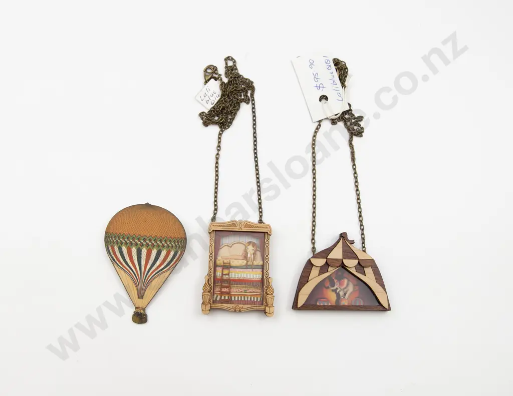 Three Laliblue Spain Child Hood Memories Craft Jewellery Pieces Image 1++