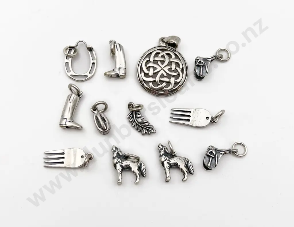 Twelve Assorted S/S Charms Image 1++