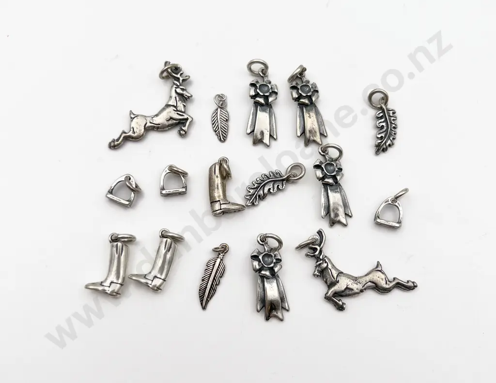Sixteen Assorted S/S Charms Image 1++