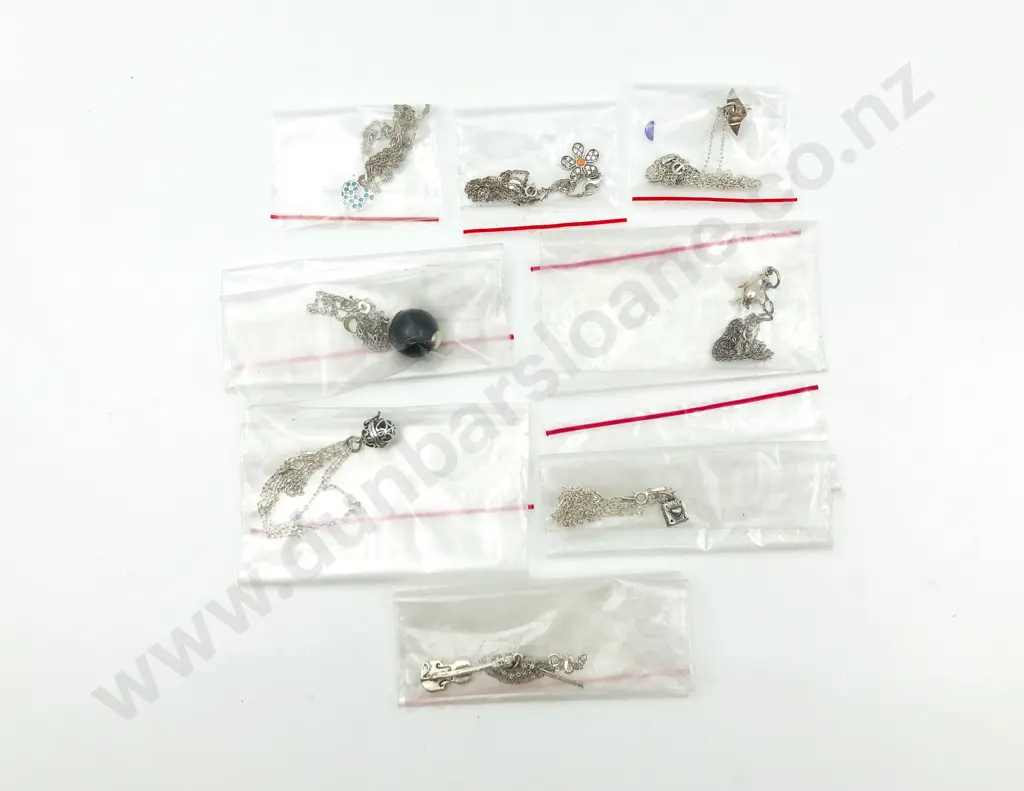 Eight Assorted S/S Charms on Chain Image 1++