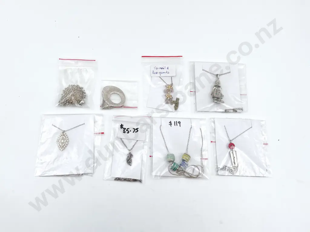 Eight S/S Pendants on Chain Image 1++