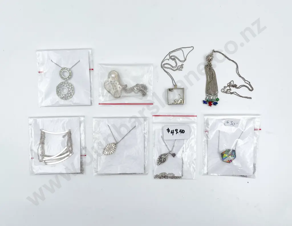 Eight S/S Pendants on Chain Image 1++