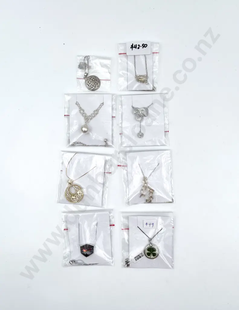 Eight S/S Pendants on Chain Image 1++