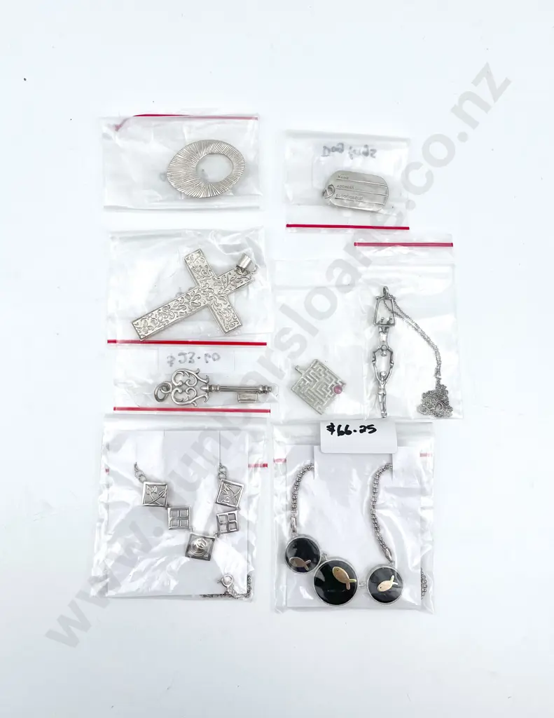 Eight S/S Pendants on Chain Image 1++