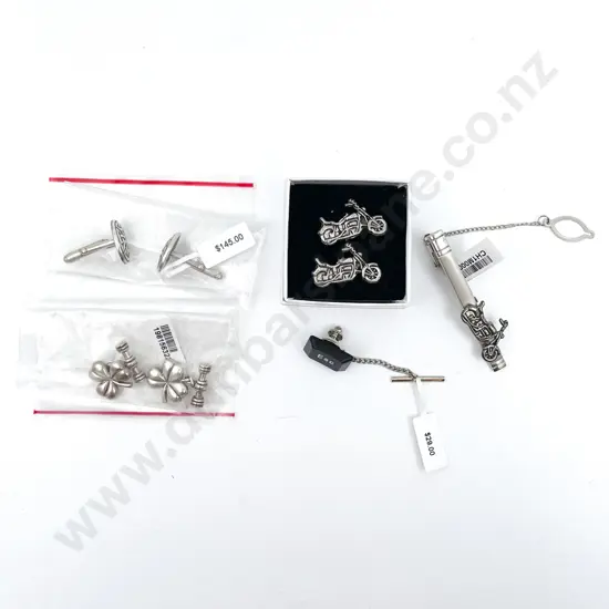 Two Pair S/S Cuff Links